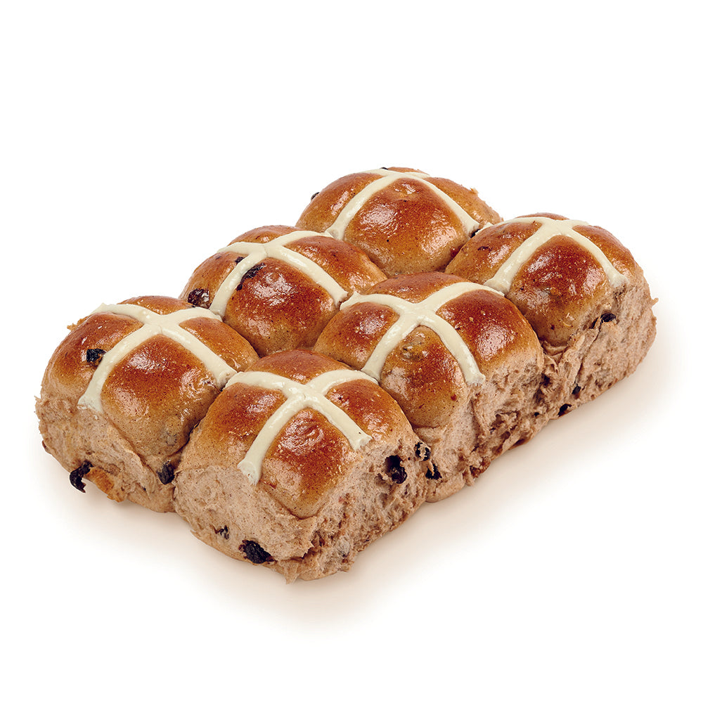 Traditional Hot Cross Buns 6 Pack
